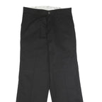 DICKIES Mens Polyester Blend Black Regular Fit Straight Trousers W30 L30