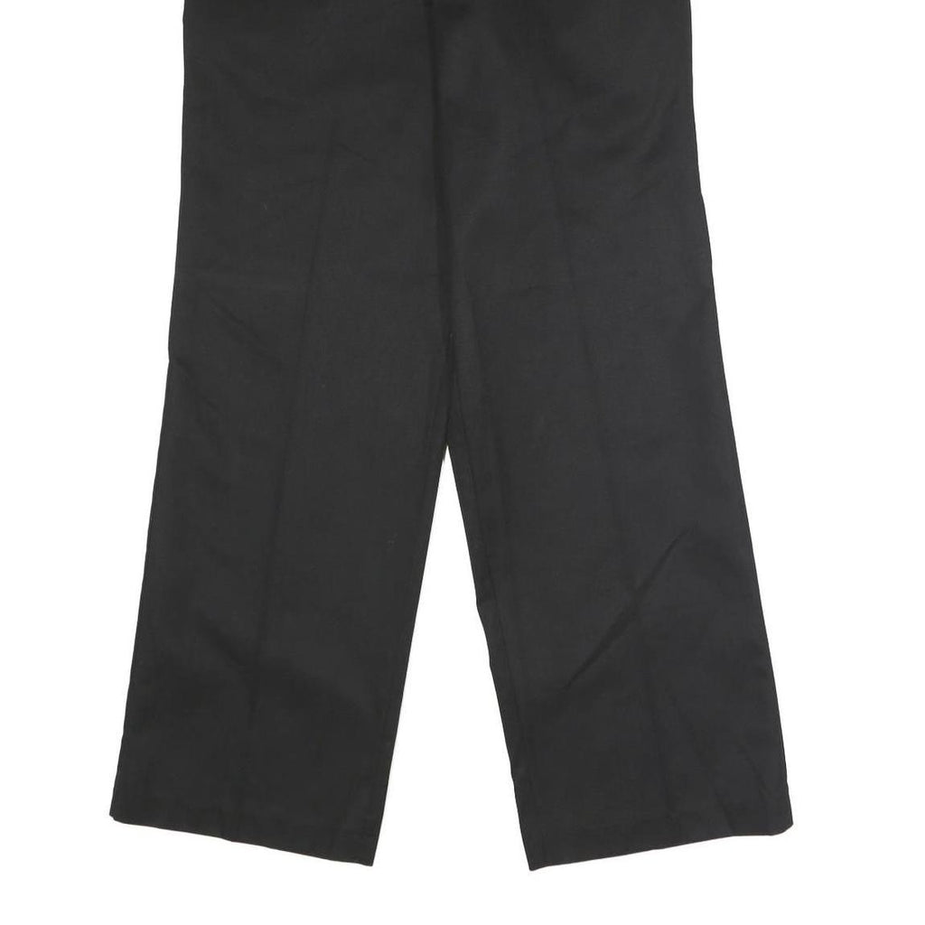 DICKIES Mens Polyester Blend Black Regular Fit Straight Trousers W30 L30