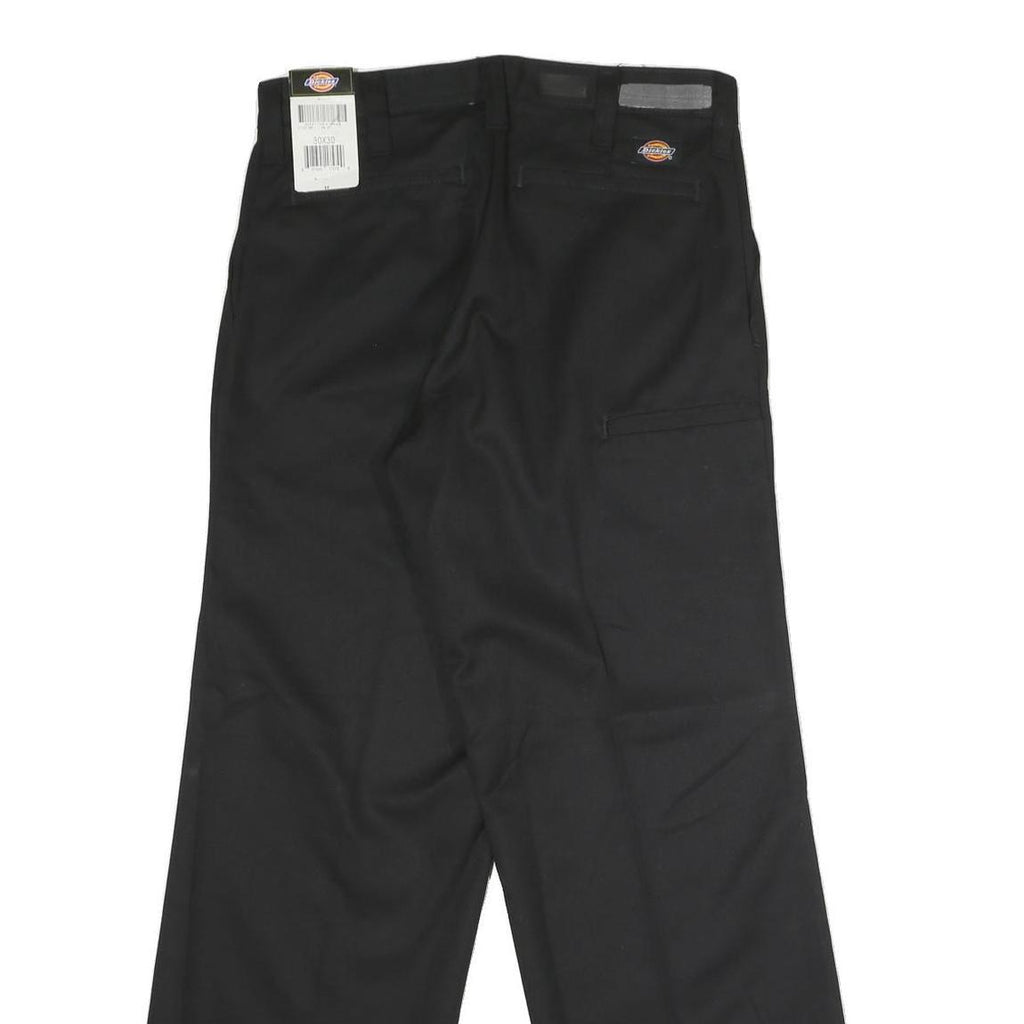 DICKIES Mens Polyester Blend Black Regular Fit Straight Trousers W30 L30
