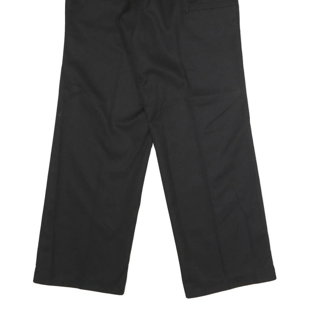 DICKIES Mens Polyester Blend Black Regular Fit Straight Trousers W30 L30