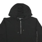 DKNY Womens Black ¼ Zip Hoodie 2XL Sport Casual Cotton Blend Sweatshirt