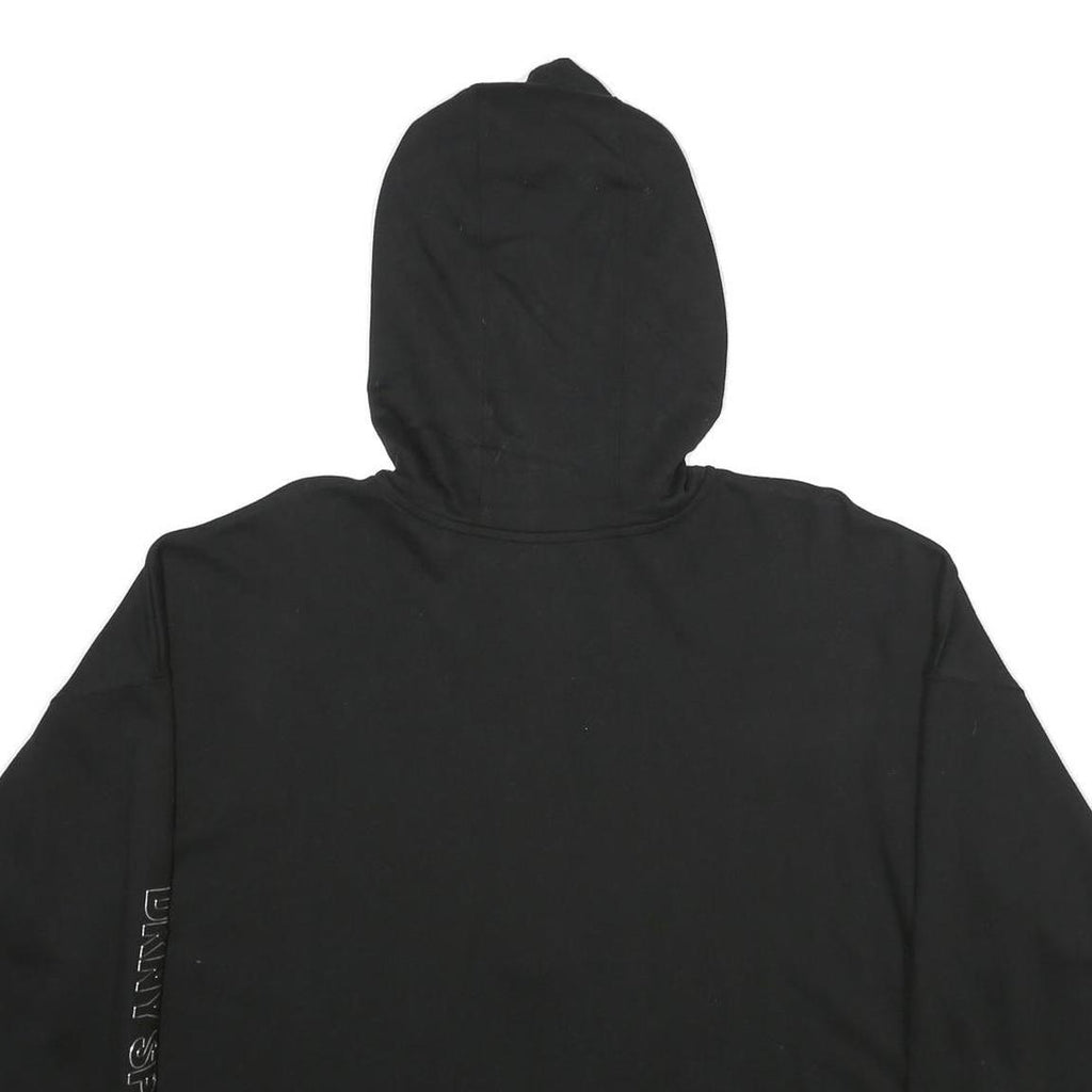 DKNY Womens Black ¼ Zip Hoodie 2XL Sport Casual Cotton Blend Sweatshirt