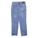 VALENTINO Mens Regular Fit Blue Denim Jeans W36 L32 Classic Zip Pocket
