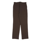 PENNY BLACK Womens Regular Fit Brown Polyester Blend Trousers W28 L30 Zip