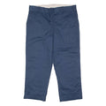 DICKIES Blanket Lined Workwear Mens Twill Trousers Blue Regular Straight W38 L28