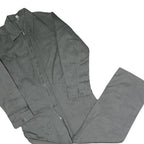 WORKER Mens Grey Cotton Dungarees XL W42 L30 Workwear Zip Closure