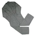 WORKER Mens Grey Cotton Dungarees XL W42 L30 Workwear Zip Closure