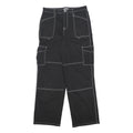 RACHEL PAIGE Womens Black Relaxed Cargo Trousers W32 L31 Cotton Blend Zip