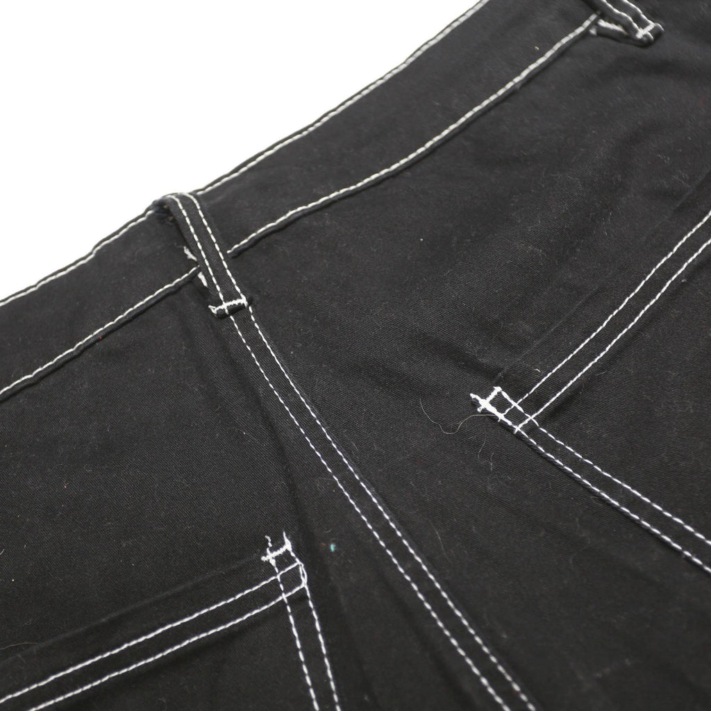 RACHEL PAIGE Womens Black Relaxed Cargo Trousers W32 L31 Cotton Blend Zip
