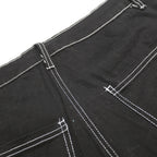 RACHEL PAIGE Womens Black Relaxed Cargo Trousers W32 L31 Cotton Blend Zip
