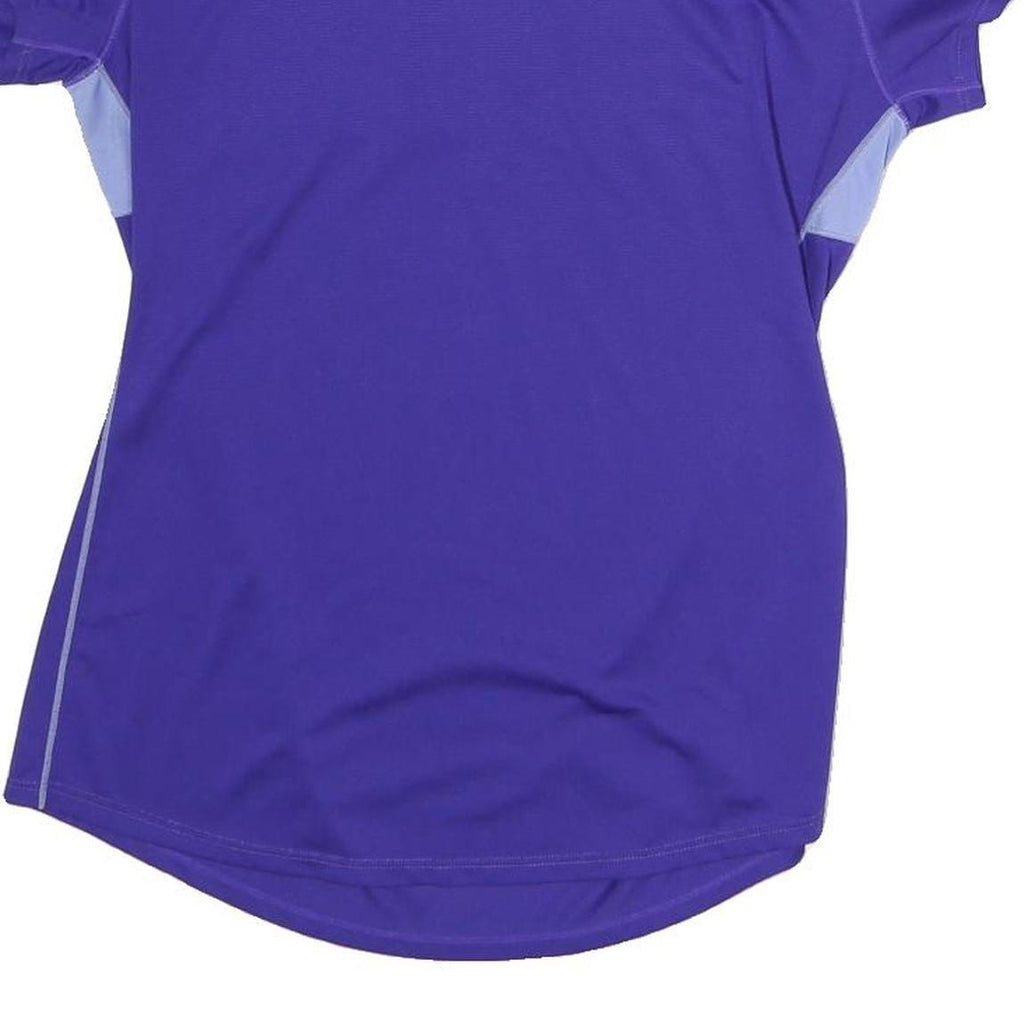 NEW BALANCE Womens Purple & Light Purple Modern T-Shirt S Short Sleeve Crew Neck