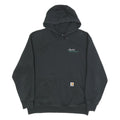 CARHARTT Mens Black Pullover Hoodie XL Applied Landscape Materials Workwear
