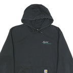 CARHARTT Mens Black Pullover Hoodie XL Applied Landscape Materials Workwear
