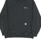 CARHARTT Mens Black Pullover Hoodie XL Applied Landscape Materials Workwear