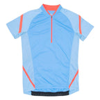 Cycling Mens Jersey Blue 1/4 Zip M