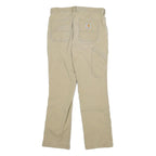 CARHARTT Mens Jeans Beige Relaxed Straight Denim W28 L28 Workwear Zip Closure