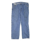 DICKIES Mens Blue Regular Fit Straight Leg Denim Jeans W40 L32 Zip Closure