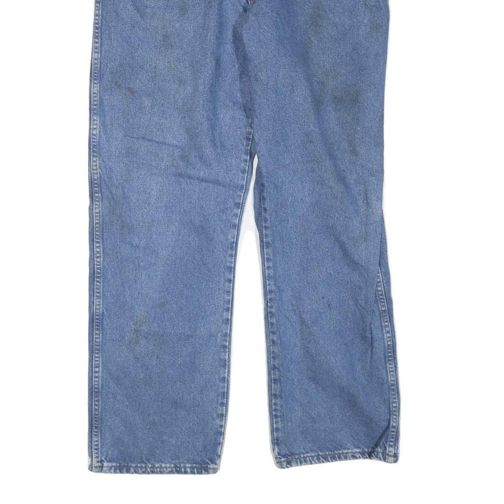 DICKIES Mens Blue Regular Fit Straight Leg Denim Jeans W40 L32 Zip Closure