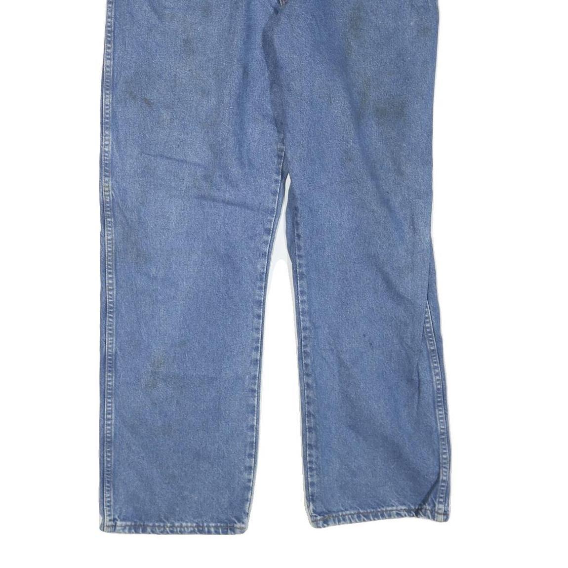 DICKIES Mens Blue Regular Fit Straight Leg Denim Jeans W40 L32 Zip Closure