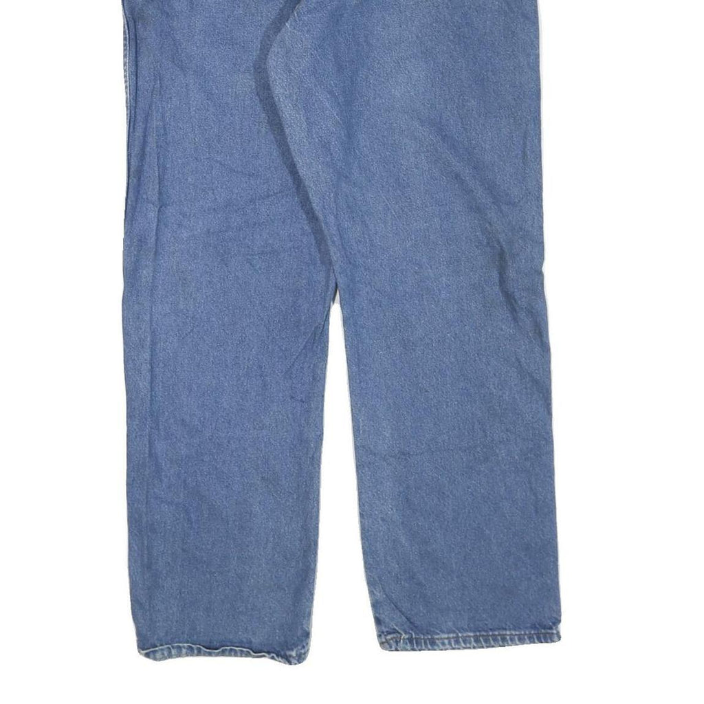 DICKIES Mens Blue Regular Fit Straight Leg Denim Jeans W40 L32 Zip Closure