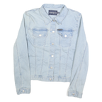CALVIN KLEIN JEANS Womens Blue Light Denim Jacket XL Cotton Plain Button Closure