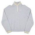 LEVI'S Womens Sweatshirt Grey 1/4 Zip S