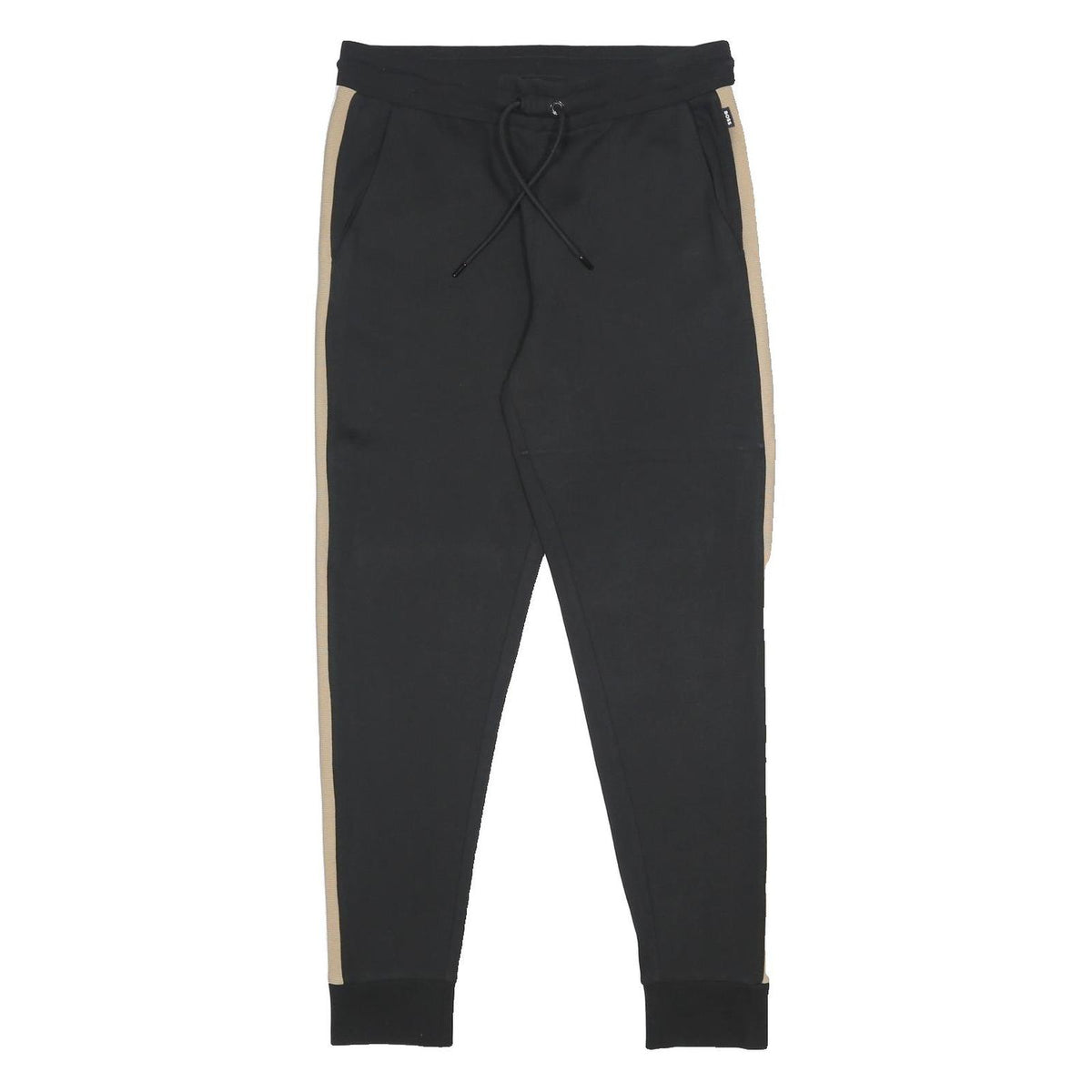 BOSS Mens Joggers Black & Beige Slim Tapered S W32 L29 Casual Sportswear