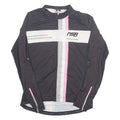 NEVER STOP RIDING Cycling Womens Jersey Black Long Sleeve 1/4 Zip M