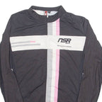 NEVER STOP RIDING Cycling Womens Jersey Black Long Sleeve 1/4 Zip M