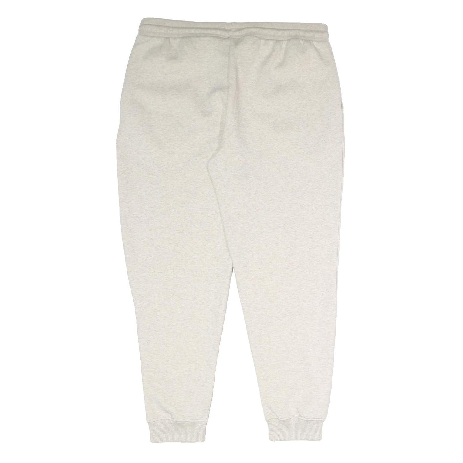 DESIGN BY M-17 Womens Joggers Cream L W36 L29 Cotton Blend Regular Tapered Fit