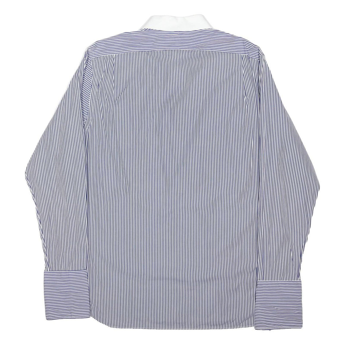 POLO RALPH LAUREN Mens Blue & White Striped Shirt XL Button-Down Collar Cotton