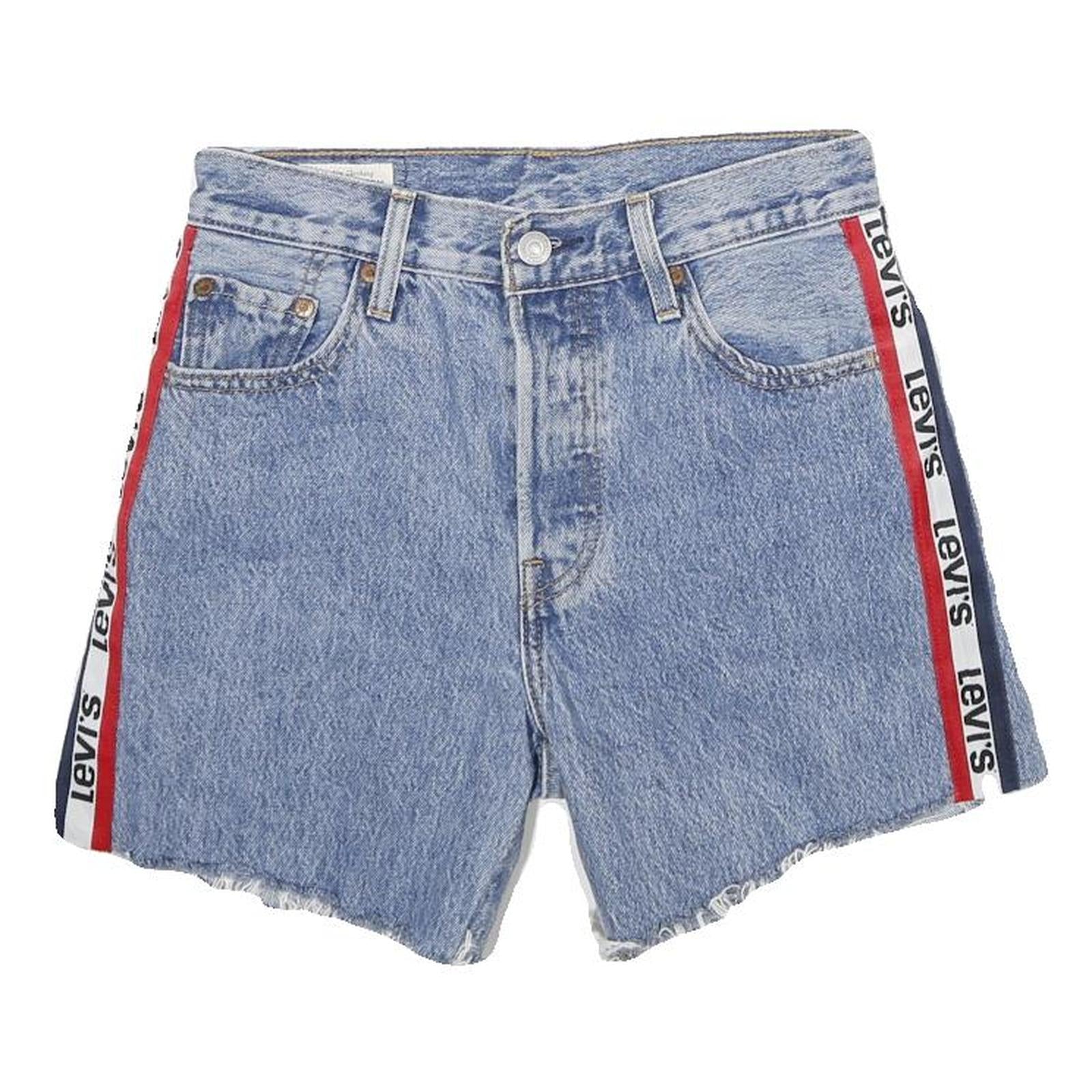 LEVI'S Womens Shorts Blue XS W26 Denim Cotton Casual Cut-Off