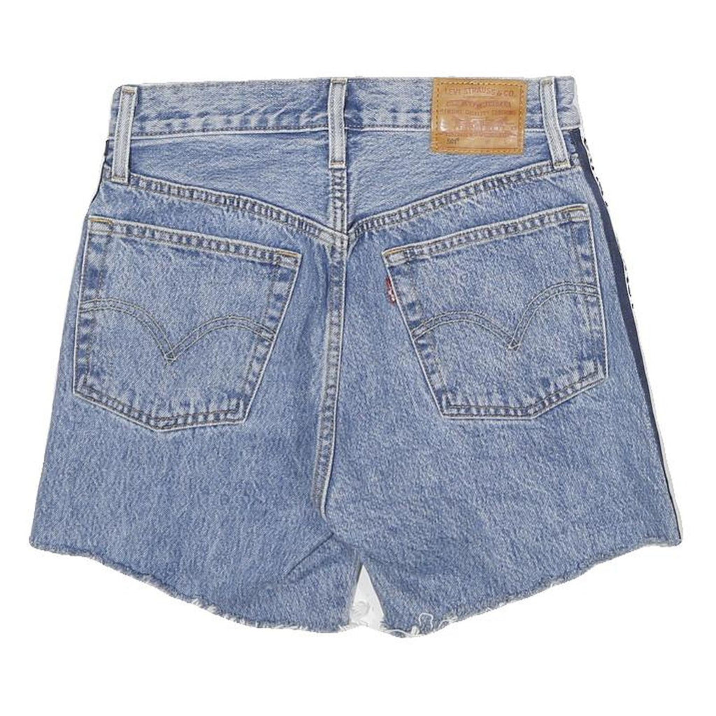 LEVI'S Womens Shorts Blue XS W26 Denim Cotton Casual Cut-Off