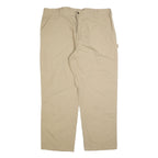 CARHARTT Mens Cotton Blend Beige Relaxed Straight Trousers W42 L30 Workwear