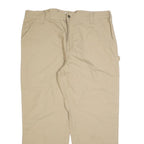 CARHARTT Mens Cotton Blend Beige Relaxed Straight Trousers W42 L30 Workwear
