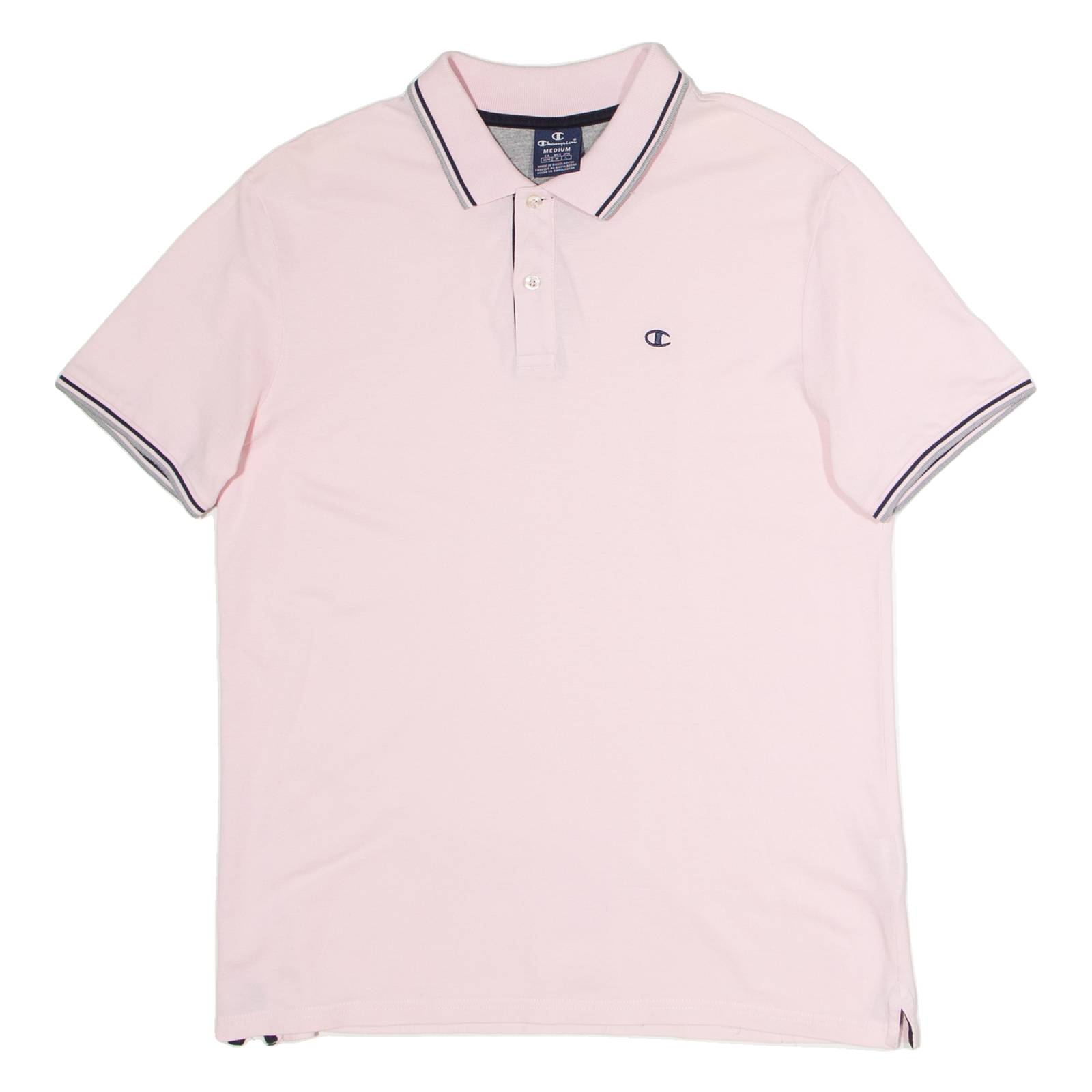 CHAMPION Mens Polo Shirt Pink M