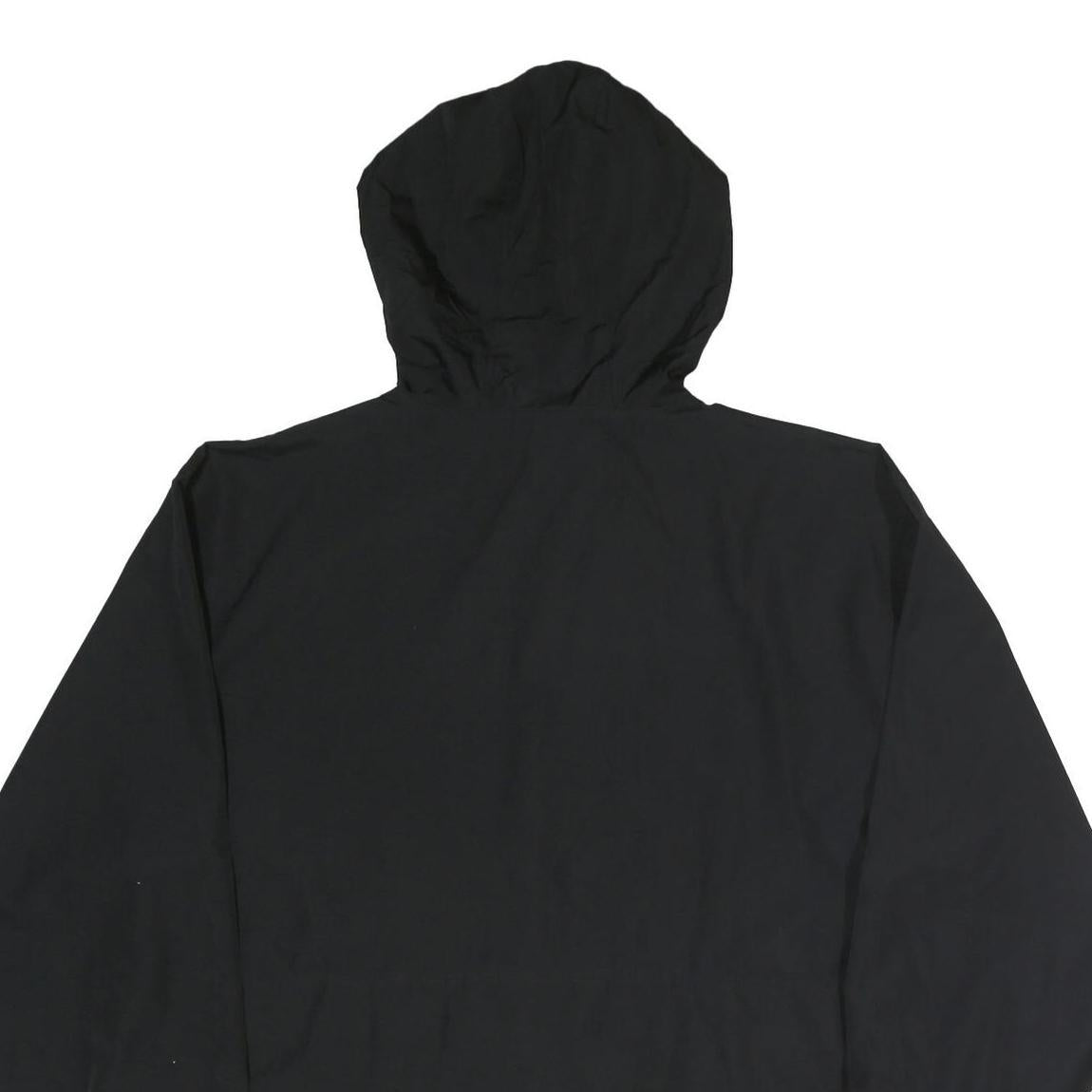 CHAMPION Mens Black Zip Hooded Jacket XL Polyester Plain Sportswear Casual