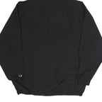 CHAMPION Mens Black Zip Hooded Jacket XL Polyester Plain Sportswear Casual