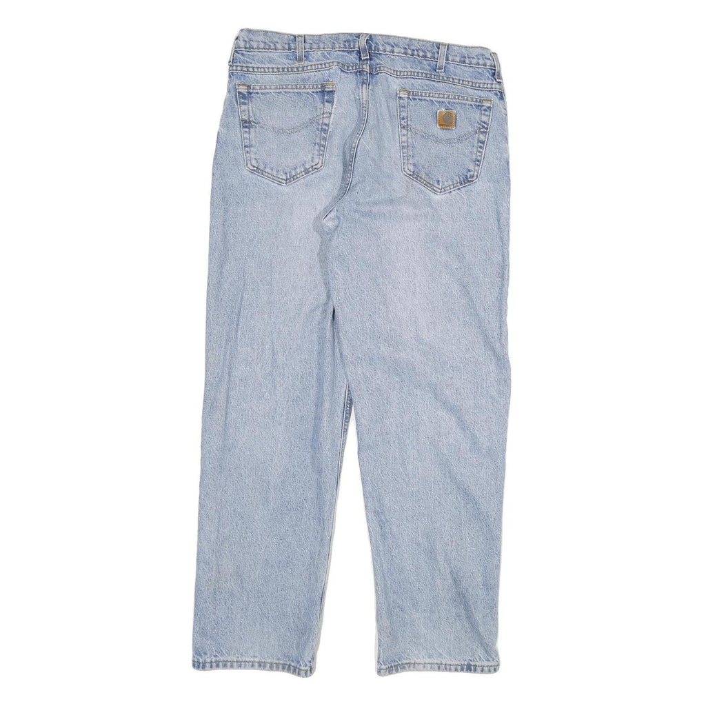CARHARTT Mens Jeans Blue Relaxed Straight Denim Medium W36 L31 Casual Durable