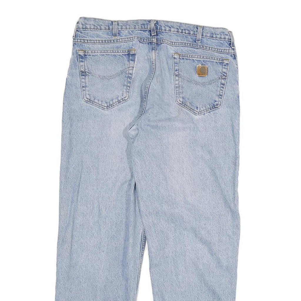 CARHARTT Mens Jeans Blue Relaxed Straight Denim Medium W36 L31 Casual Durable