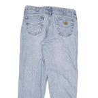 CARHARTT Mens Jeans Blue Relaxed Straight Denim Medium W36 L31 Casual Durable
