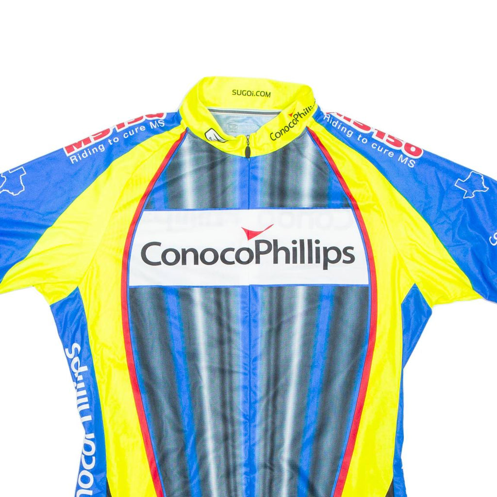 Cycling Mens Jersey Blue 1/2 Zip L