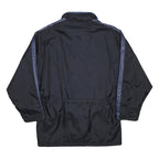 UMBRO Mens Black & Blue Nylon Zip Jacket S Track Retro Sports Casual
