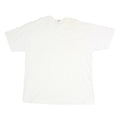 STAFFORD Mens White Plain Cotton T-Shirt 2XL Short Sleeve V-Neck Casual Basic