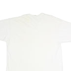 STAFFORD Mens White Plain Cotton T-Shirt 2XL Short Sleeve V-Neck Casual Basic
