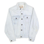 LEVI'S Womens White Denim Jacket S Cotton Button Plain Classic Casual