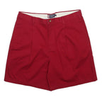 CHAPS Mens Red Casual Shorts XL W38 Classic Fit Comfortable Cotton