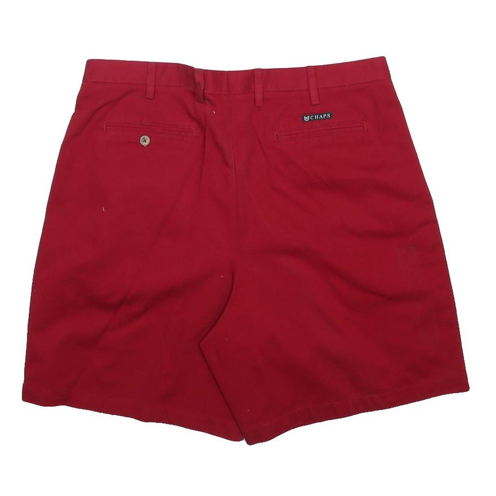 CHAPS Mens Red Casual Shorts XL W38 Classic Fit Comfortable Cotton