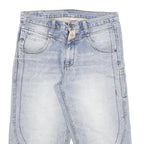 SOUTHERN Mens Cotton Blend Blue Casual Denim Shorts XL W34 Stylish Sewn