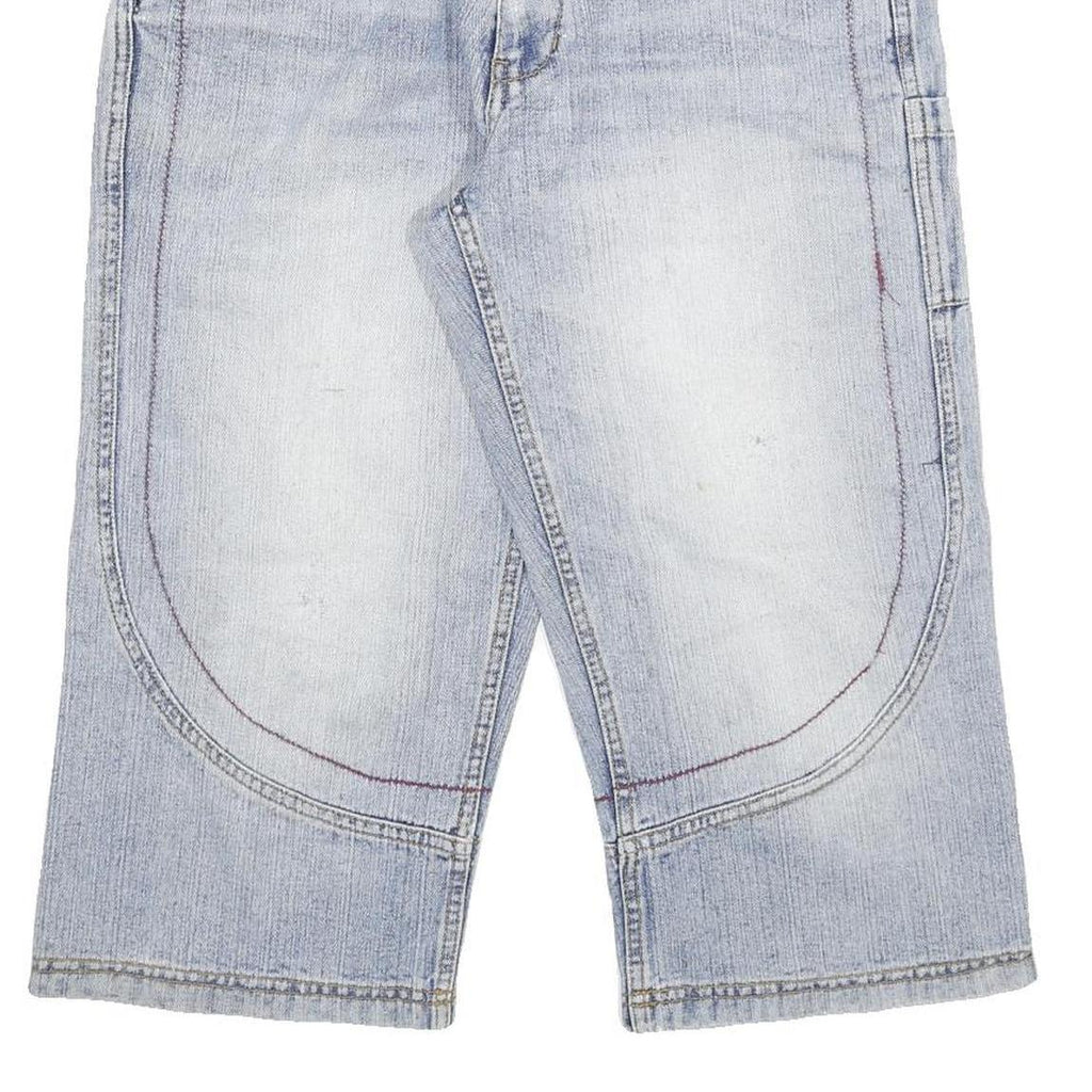 SOUTHERN Mens Cotton Blend Blue Casual Denim Shorts XL W34 Stylish Sewn